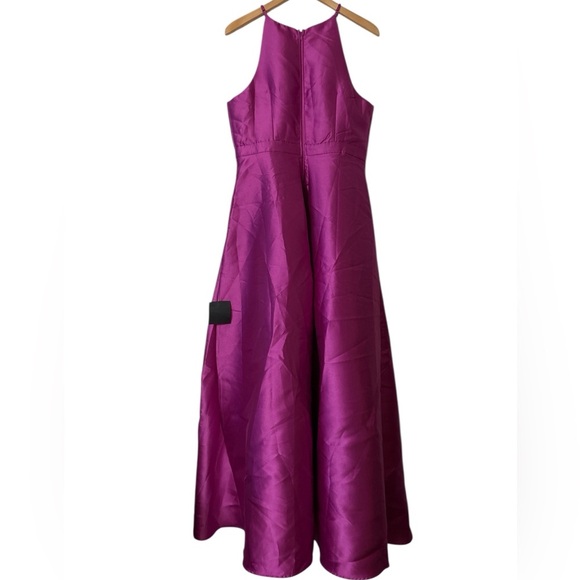 Lulus Broadway Show Magenta Taffeta High-Low Gown Sz. XL - NWT - Picture 10 of 14